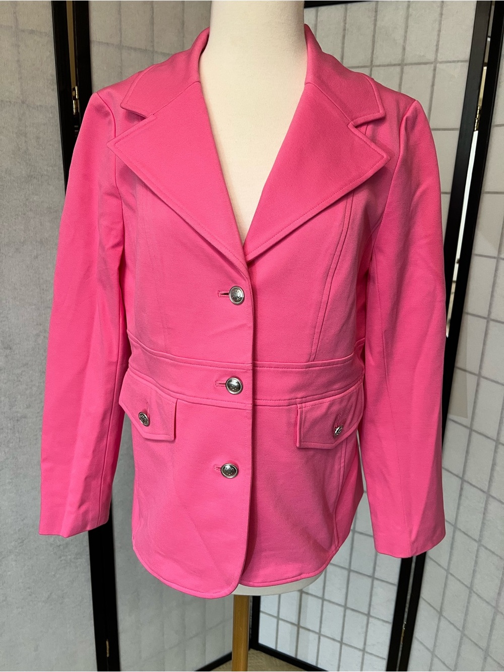 Talbots Hot Pink Tailored Blazer Jacket